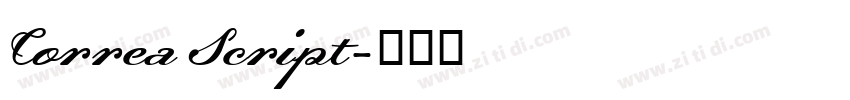 Correa Script字体转换